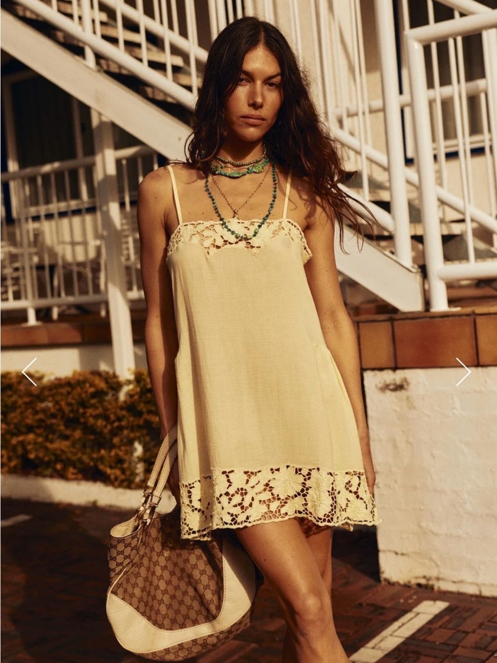 Morning Has Broken Cutwork Cotton Mini Dress
Lemon NWT small